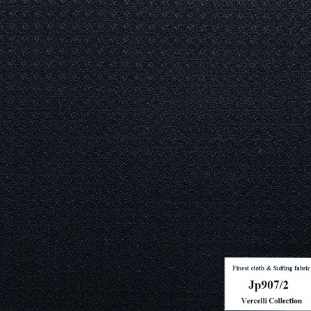 [HẾT HÀNG] Jp907/2 Vercelli CVM - Vải Suit 95% Wool - Xanh navy Trơn